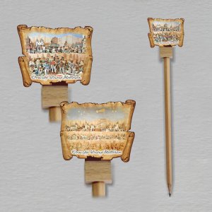 Trstená - Oravský hlinený Betlehem - tužka s minipergamenem