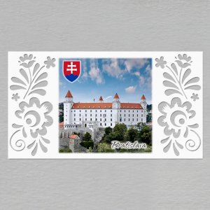 Bratislava - magnet DL Slovakia prořezávaný 4