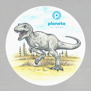 Planeta Hlinsko - T-Rex magnet kulatý 6 cm