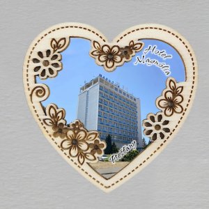 Piešťany - Hotel Magnólia - magnet srdce dvojité