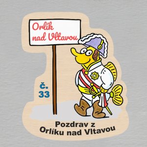 č. 33 Pozdrav z Orlíku nad Vltavou - magnet