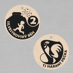 Silvestrovský běh - 2. místo - medaile