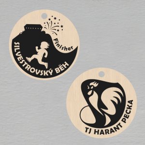 Silvestrovský běh - Finisher - medaile