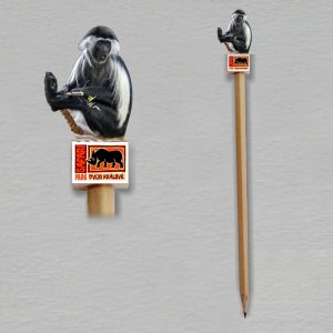 Safari Park Dvůr Králové - Gueréza - tužka s jednostranným potiskem soklíku