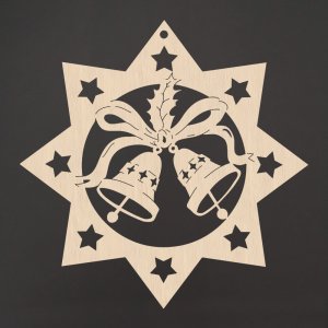 Hvězda silná - zvony - ozdoba buk