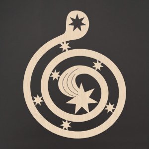 Spirála - kometa - ozdoba buk