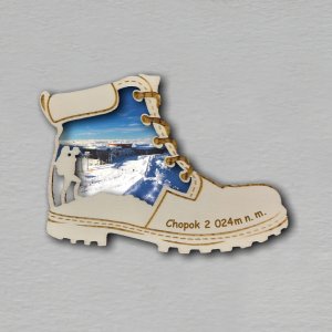 Chopok - magnet bota 1 - tisk - dvojitý