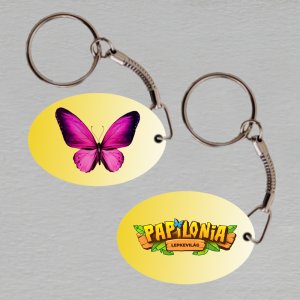 Papilonia Budapešť - klíčenka ovál