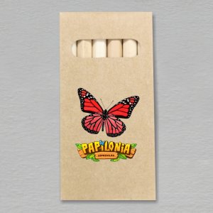 Papilonia Budapešť - motýl červený - pastelky