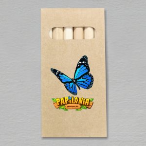 Papilonia Budapešť - motýl modrý - pastelky