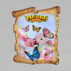 Papilonia Budapešť - magnet pergamen