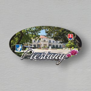 Piešťany - magnet ovál ořez