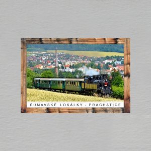 Šumavské lokálky - Prachatice - magnet C6 dvojitý