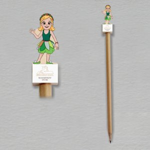 Masarykov dvor - dívka - tužka s jednostranným potiskem soklíku