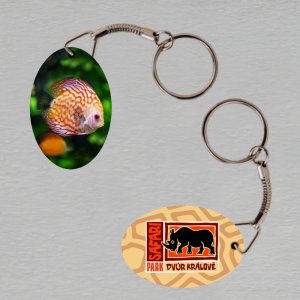 Safari Park - ryba - klíčenka ovál