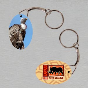 Safari Park Dvůr Králové - sup  klíčenka ovál