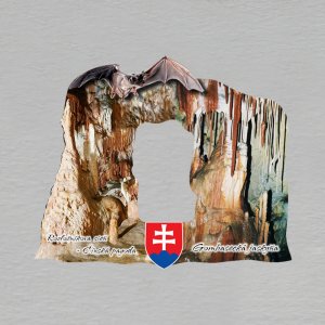 Gombasecká jaskyňa - magnet prořez
