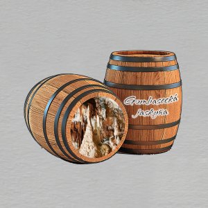 Gombasecká jaskyňa - magnet sudy