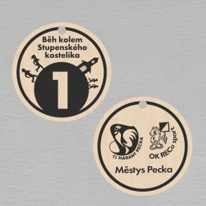 Běh kolem Stupenského kostelíka - 1. místo - medaile