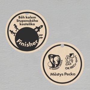 Běh kolem Stupenského kostelíka - Finisher - medaile