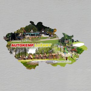 Autokemp Lužany - magnet mapa 1