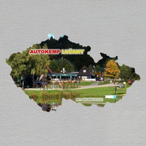 Autokemp Lužany - magnet mapa 2