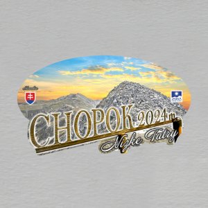 Chopok - magnet ovál velký 1