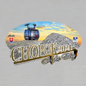 Chopok - magnet ovál velký 3