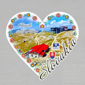 Chopok - magnet srdce ořez 1