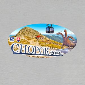 Chopok - magnet ovál velký 6