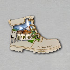 Zaťkov dvor - magnet bota dvojitá