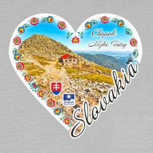 Chopok - magnet srdce masiv ořez