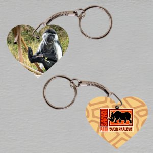 Safari Park Dvůr Králové - opice - klíčenka srdce