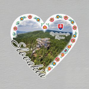 Bojnice - Vyhliadková veža - magnet srdce masiv ořez