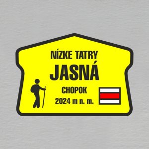 Nízke Tatry - Jasná - směrovka - magnet ořez masiv