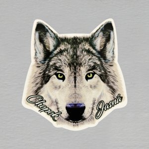 Chopok - vlk - magnet ořez masiv