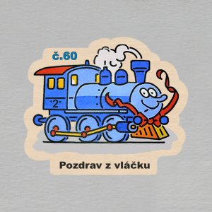 č. 60 Pozdrav z vláčku - magnet ořez