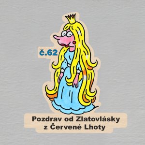č. 62 Pozdrav od Zlatovlásky z Červené Lhoty - magnet