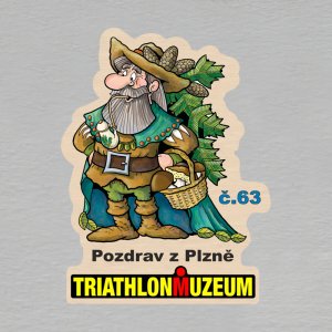č 63 Pozdrav z TRIATHLONMUZEA v Plzni - magnet