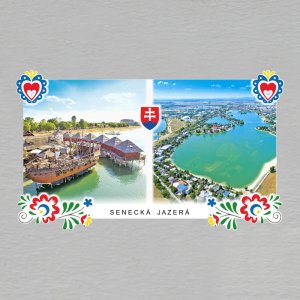 Senecká jazerá - magnet masiv ořez vzor