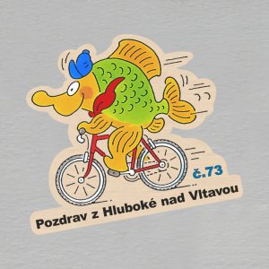 č. 73 Pozdrav z Hluboké nad Vltavou - magnet