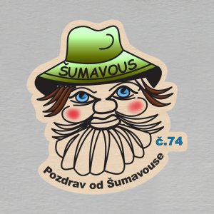 č. 74 Pozdrav od Šumavouse - magnet