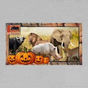 Safari Park Dvůr Králové - halloween - magnet DL dvojitý