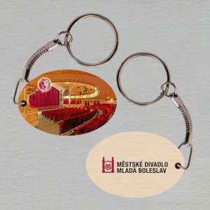 Městské divadlo MB - klíčenka ovál