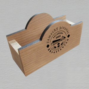 Pivovar Zbraslavice - stojánek s oboustranným gravírem