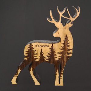 Chopok - jelen masiv - vzor gravír