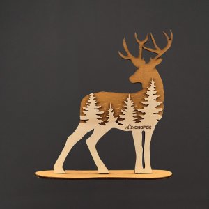 Chopok - jelen - vzor les