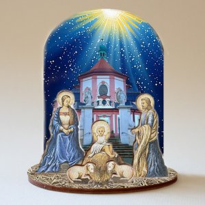 Horní Police - betlém barevný malý