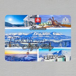 Chopok - magnet obdélník 10 x 7 cm