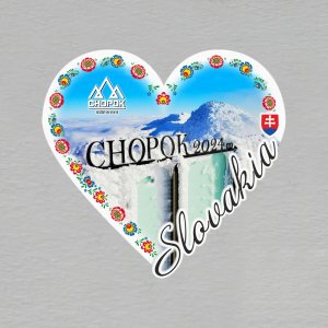 Chopok - magnet srdce masiv ořez
